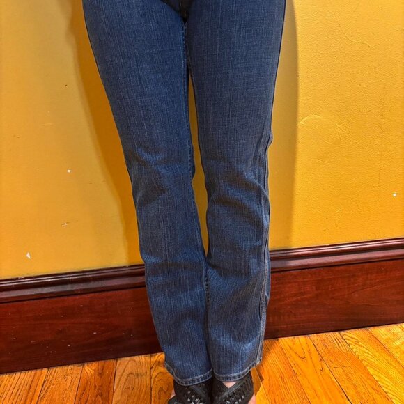 Dark Blue Wash Low Rise Jeans - Picture 7 of 7